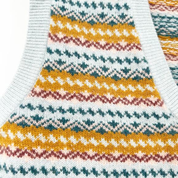 Veronica Beard Revolve Helenika Merino Wool Blend Fair‎ Isle Sweater Vest Size S - Picture 5 of 6